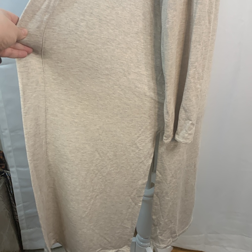 Magaschoni Heathered Oatmeal Modal Duster- NWT - Picture 9 of 17